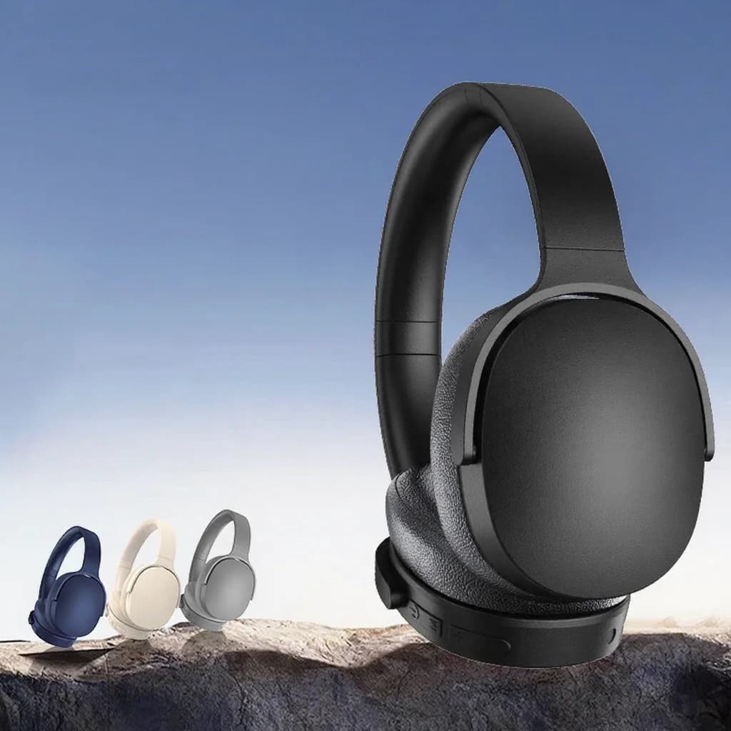 Active Noise Cancelling Wireless Bluetooth Headphones Over-Ear Long Battery Life