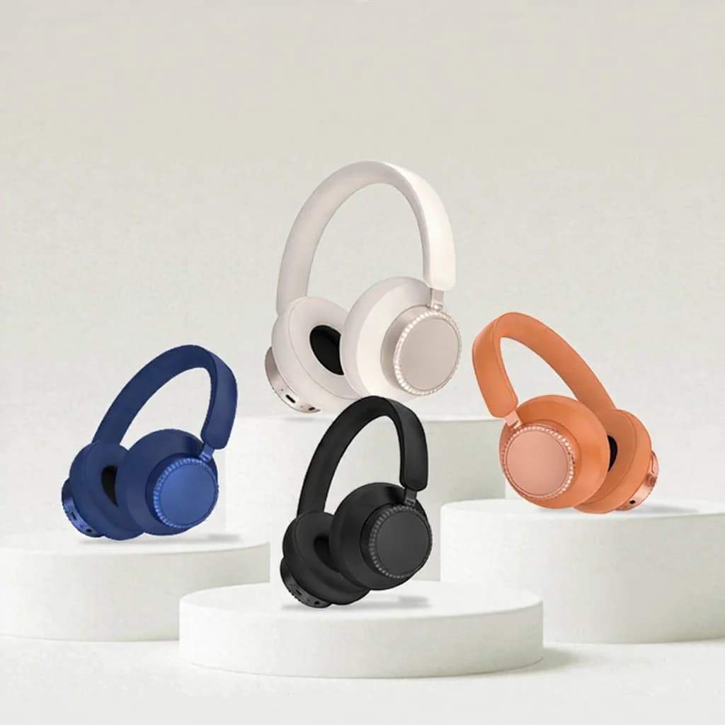 Active Noise Cancelling Wireless Bluetooth Headphones Over Ear with Mic
