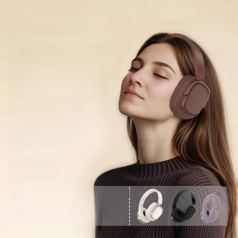 Retro Over-Ear Bluetooth Headphones with Active Noise Cancelling