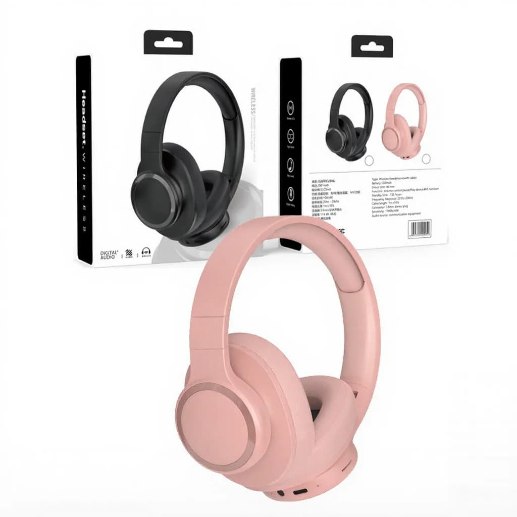Wireless Over-Ear Headphones with Long Battery Life and Bluetooth 5.4