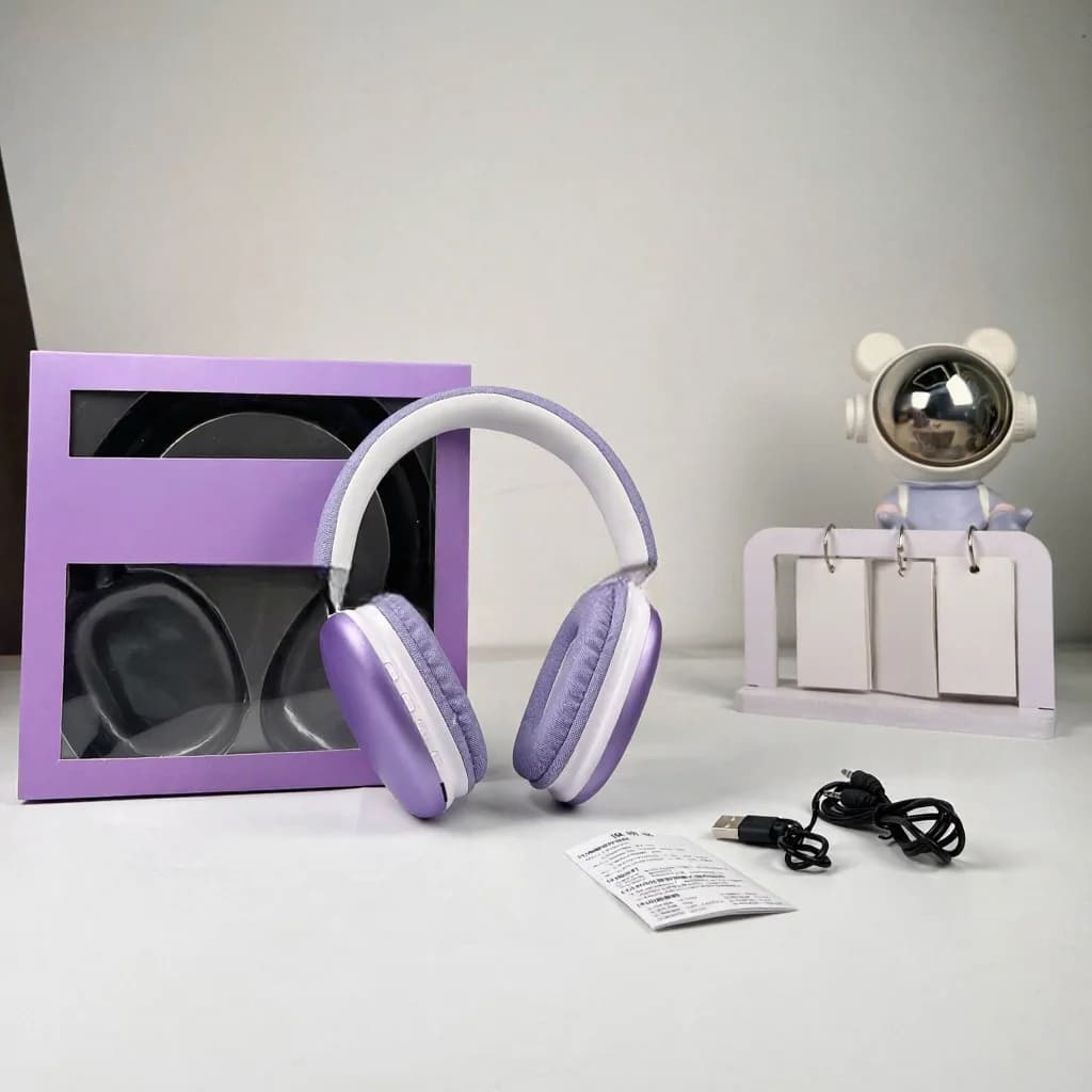 Wireless Over-Ear Headphones with Bluetooth 5.4 and Long Battery Life
