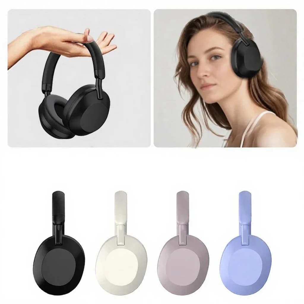 ANC Active Noise Cancelling Over-Ear Wireless Bluetooth Headphones