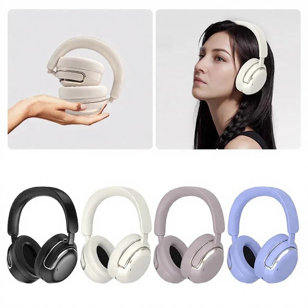 Over-Ear Wireless Headphones with Active Noise Cancelling and Long Battery