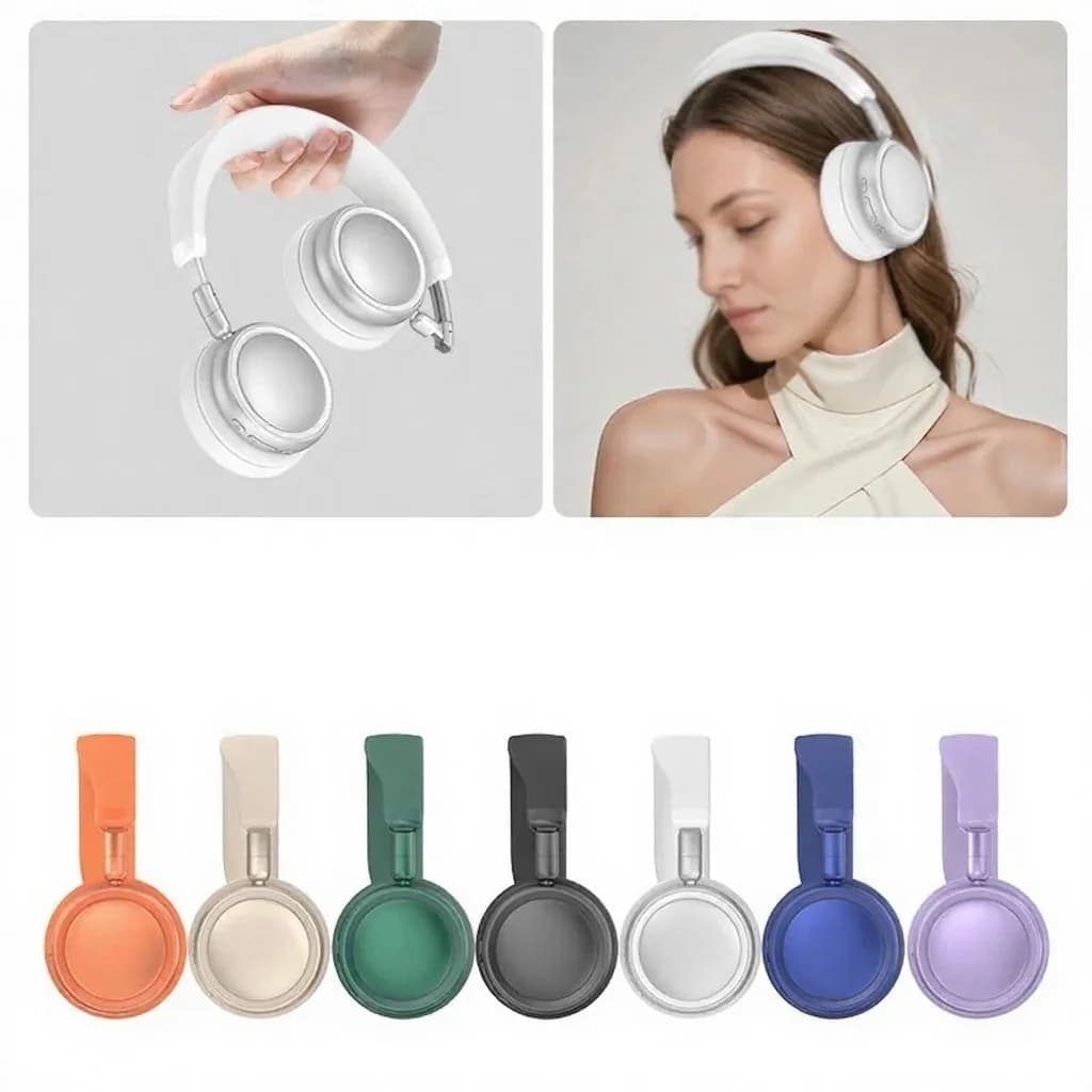 Wireless Over-Ear Headphones with Active Noise Cancelling and 35H Battery