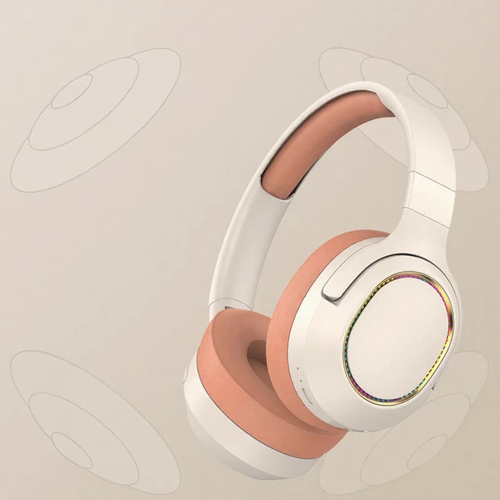 RGB Gaming Headphones Wireless Bluetooth Over-Ear Stereo Headset