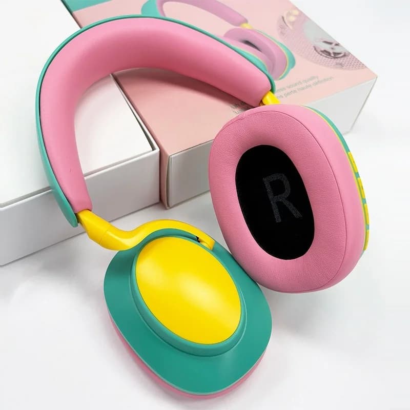 Wireless Over-Ear Bluetooth Headphones with Mic, FM Radio, Type-C
