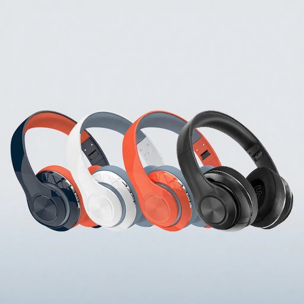 Over-Ear Wireless Headphones with FM Radio and TF Card Slot