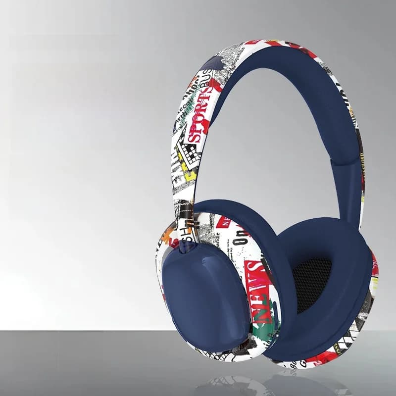 Over-Ear Bluetooth Headphones with Deep Bass and Wireless Connectivity