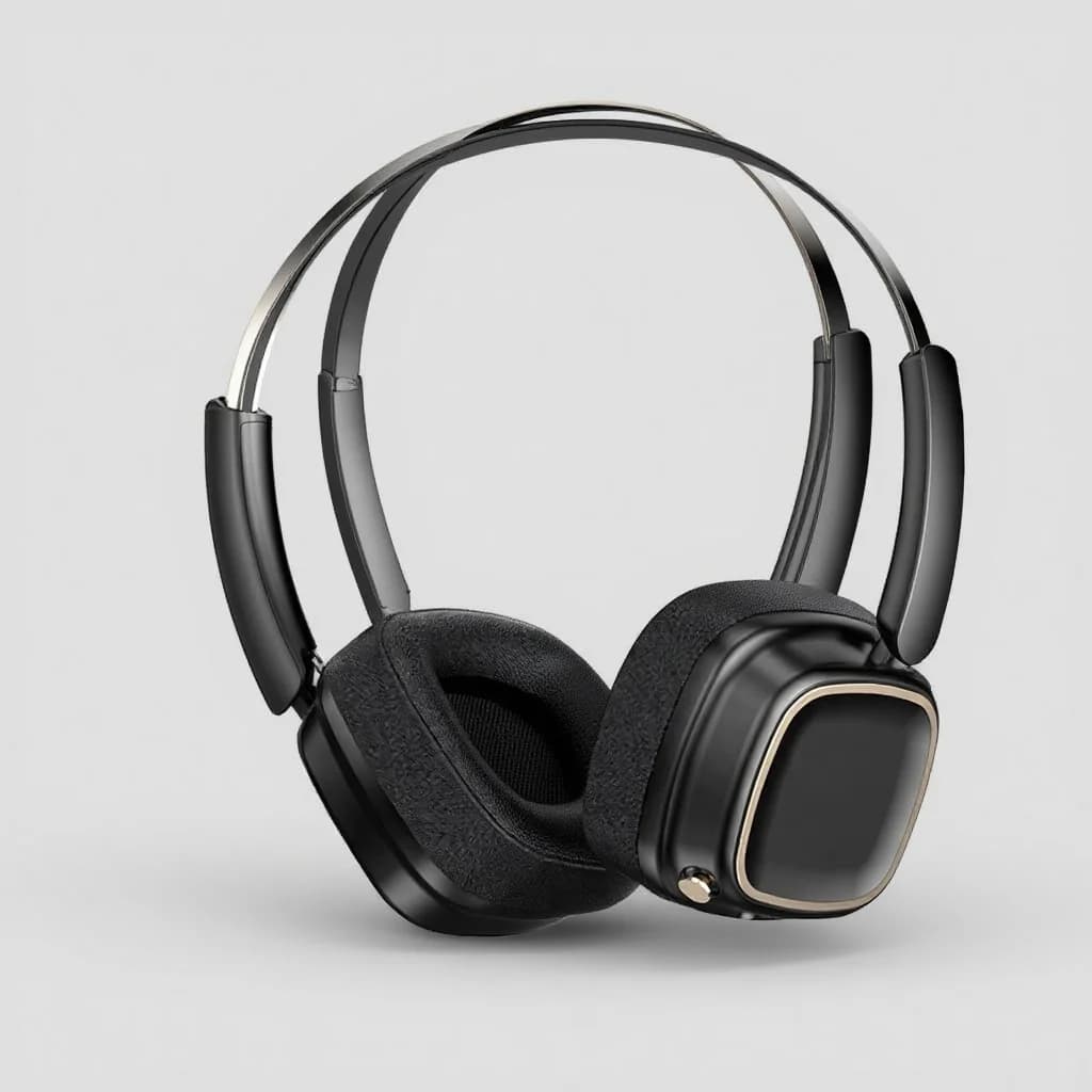 Retro Over-Ear Wireless Headphones Bluetooth 5.4 Stereo Bass