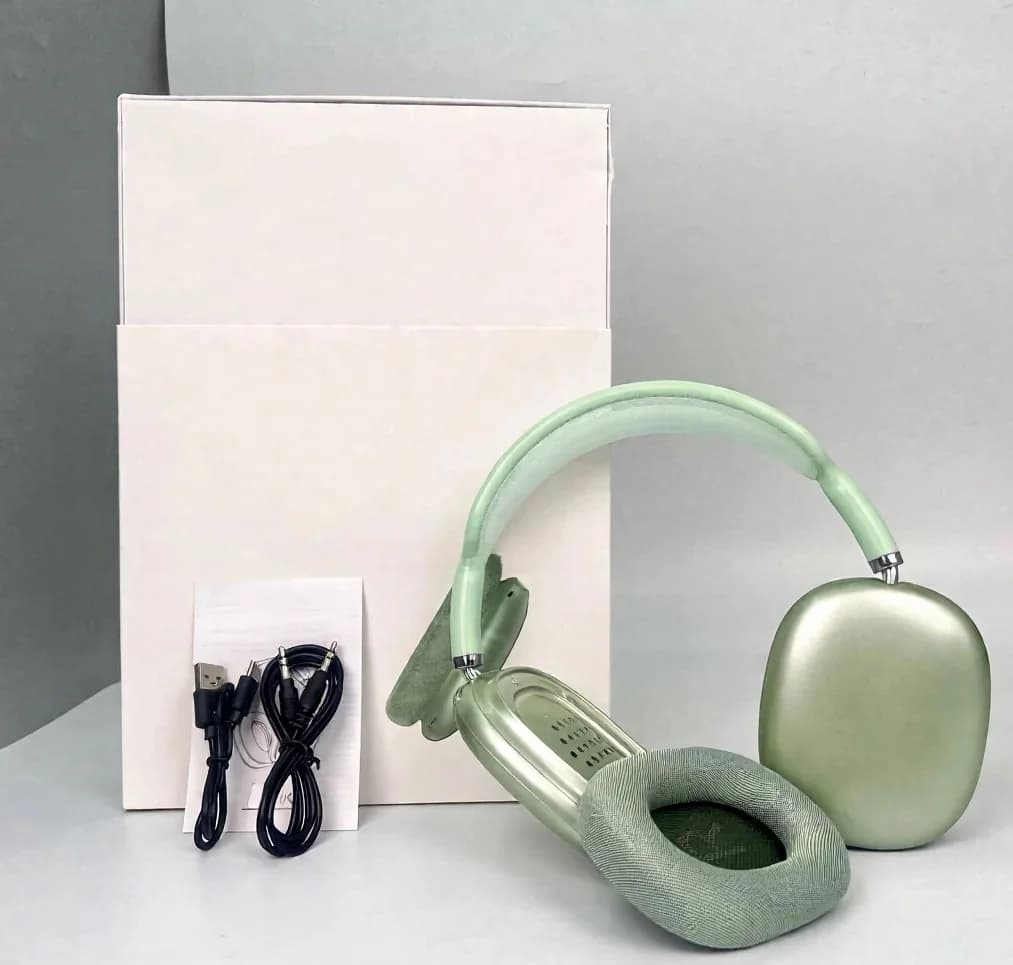 Wireless Over-Ear Headphones with Magnetic Ear Cups and Mesh Headband