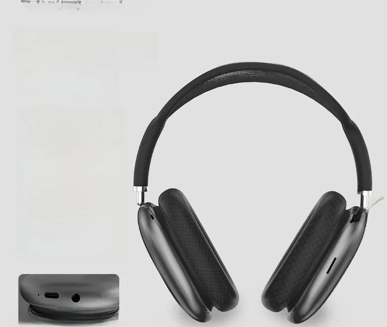 Bluetooth 5.4 Over-Ear Headphones with Rotary Knob and FM Radio