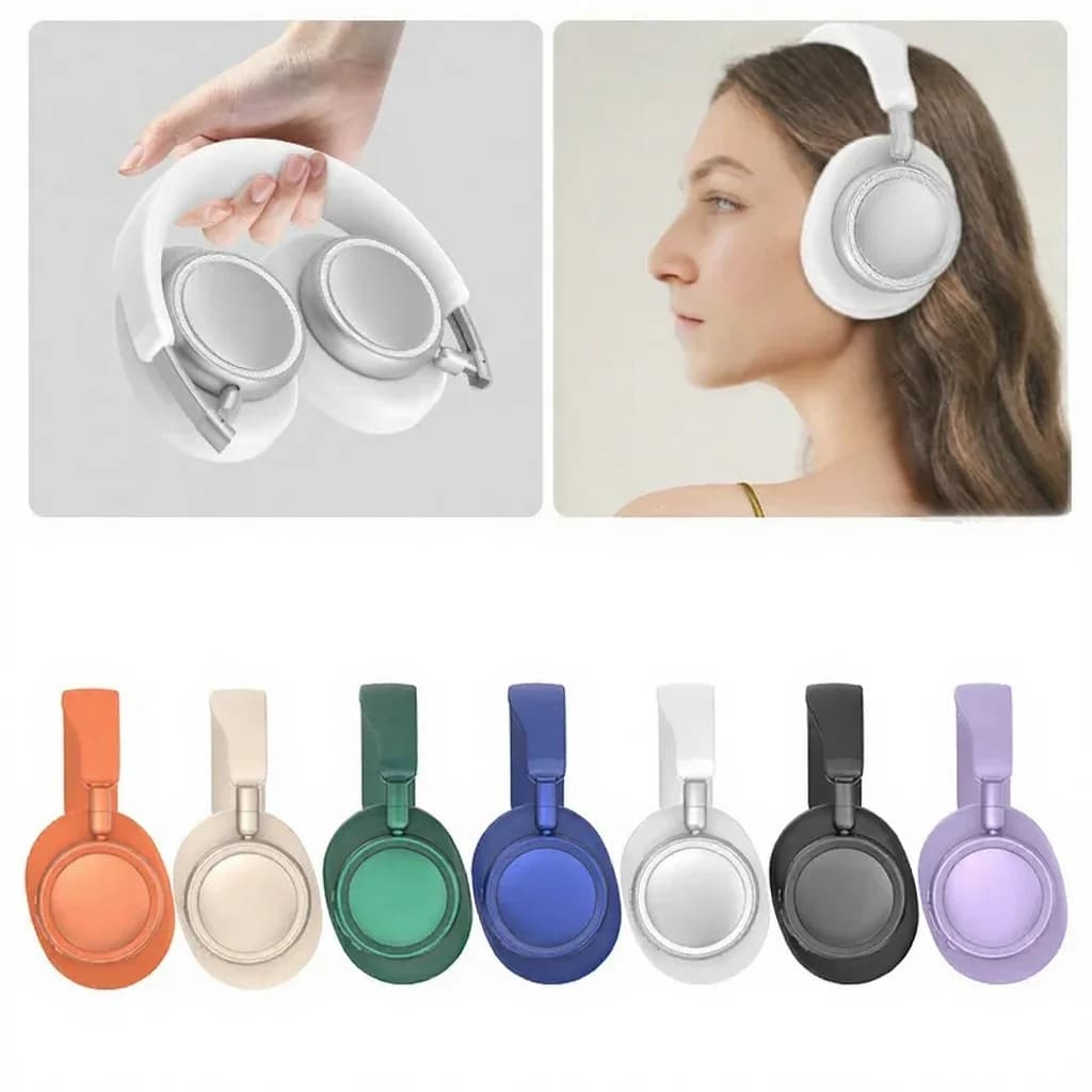 Wireless Over-Ear Headphones with ANC, Foldable Design, 30H Battery