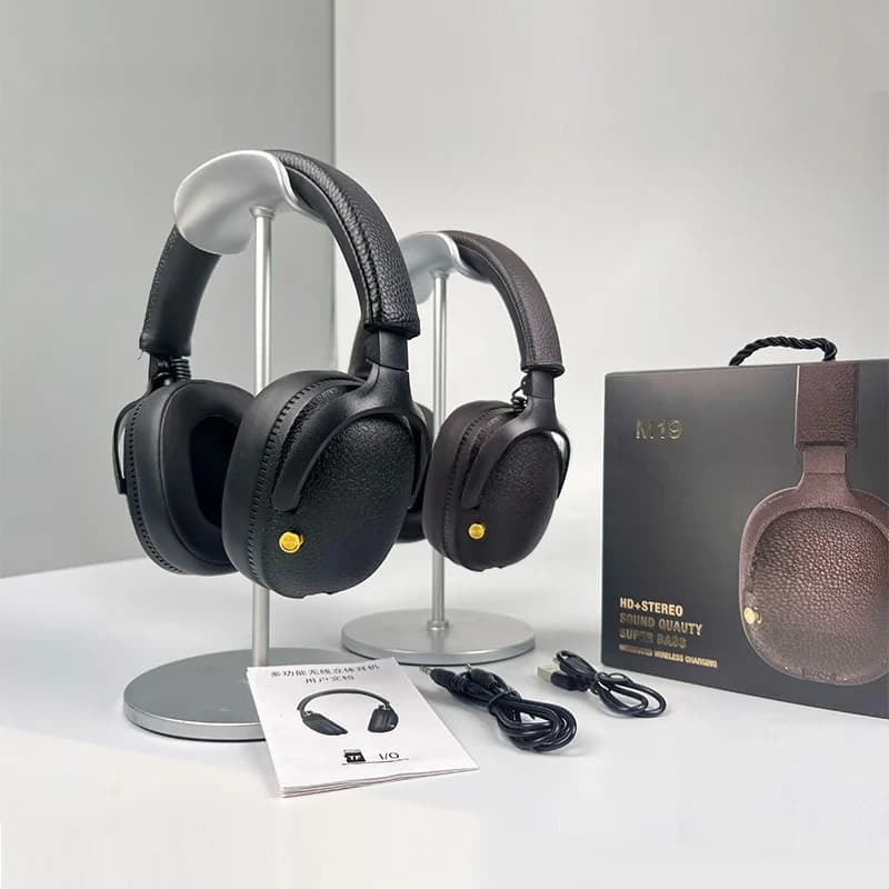 Retro Over-Ear Bluetooth Headphones Wireless Stereo Headset with Mic