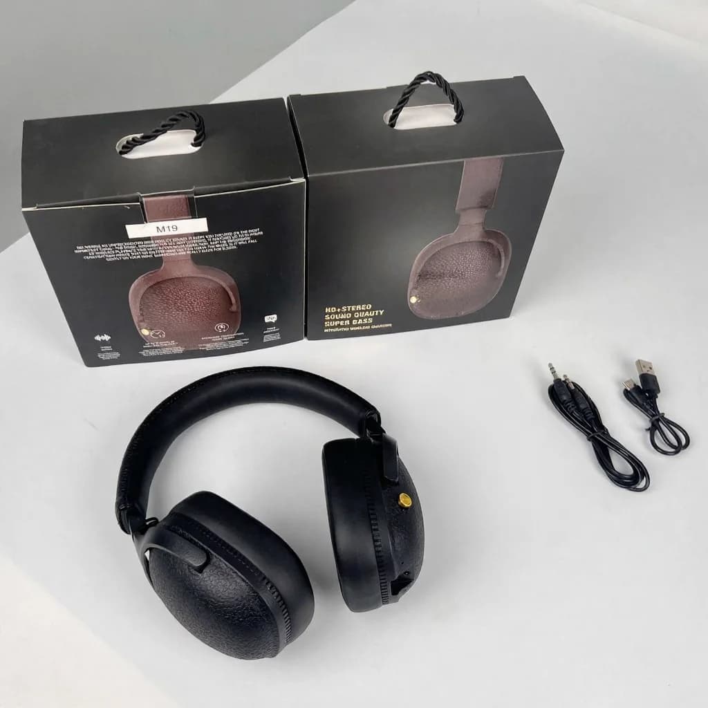 Retro Over-Ear Bluetooth Headphones Wireless Stereo Headset with Mic