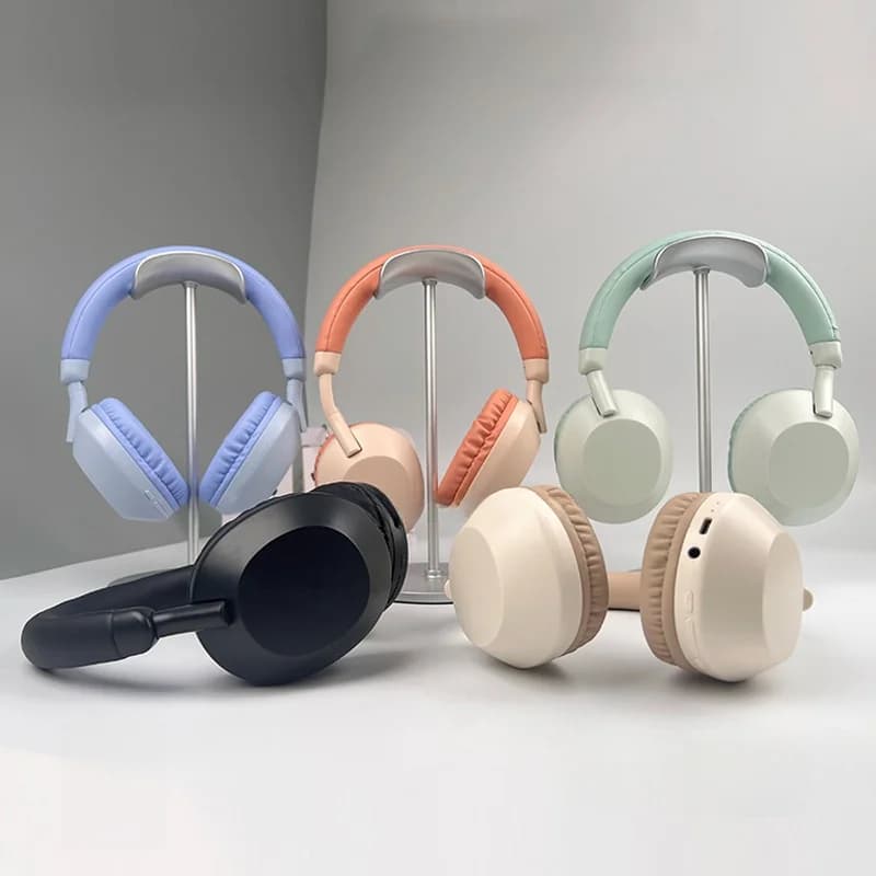 Wireless Bluetooth Over-Ear Headphones with Deep Bass and Mic