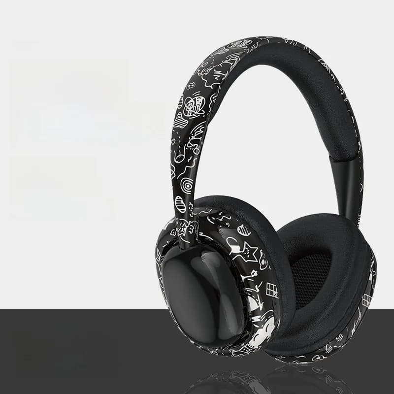 Over-Ear Bluetooth Headphones with Deep Bass and Wireless Connectivity