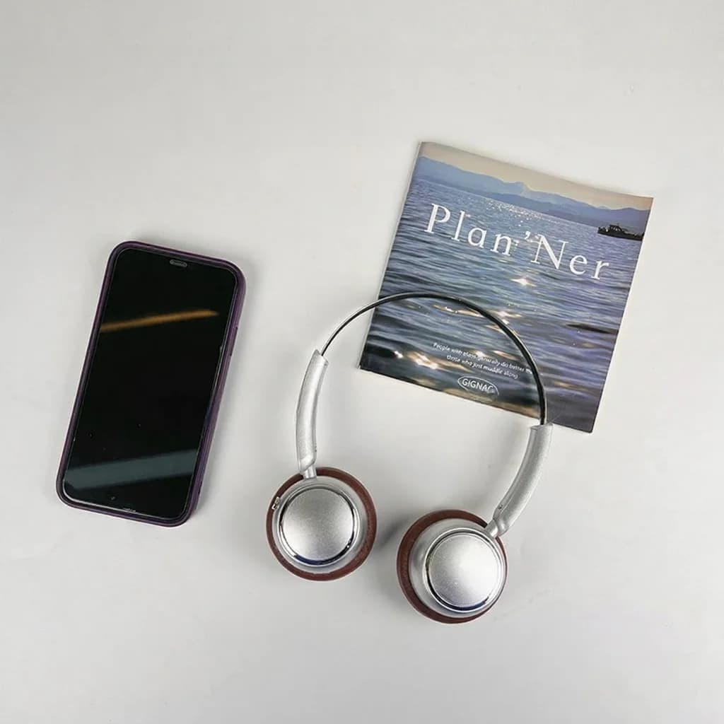 Retro Over-Ear Wireless Headphones with FM Radio and Bluetooth 5.4