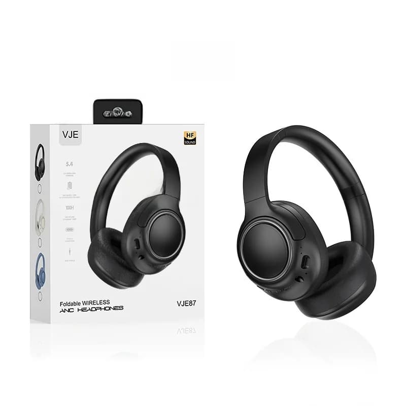 Wireless Over-Ear Headphones with Noise Cancelling and Long Battery Life