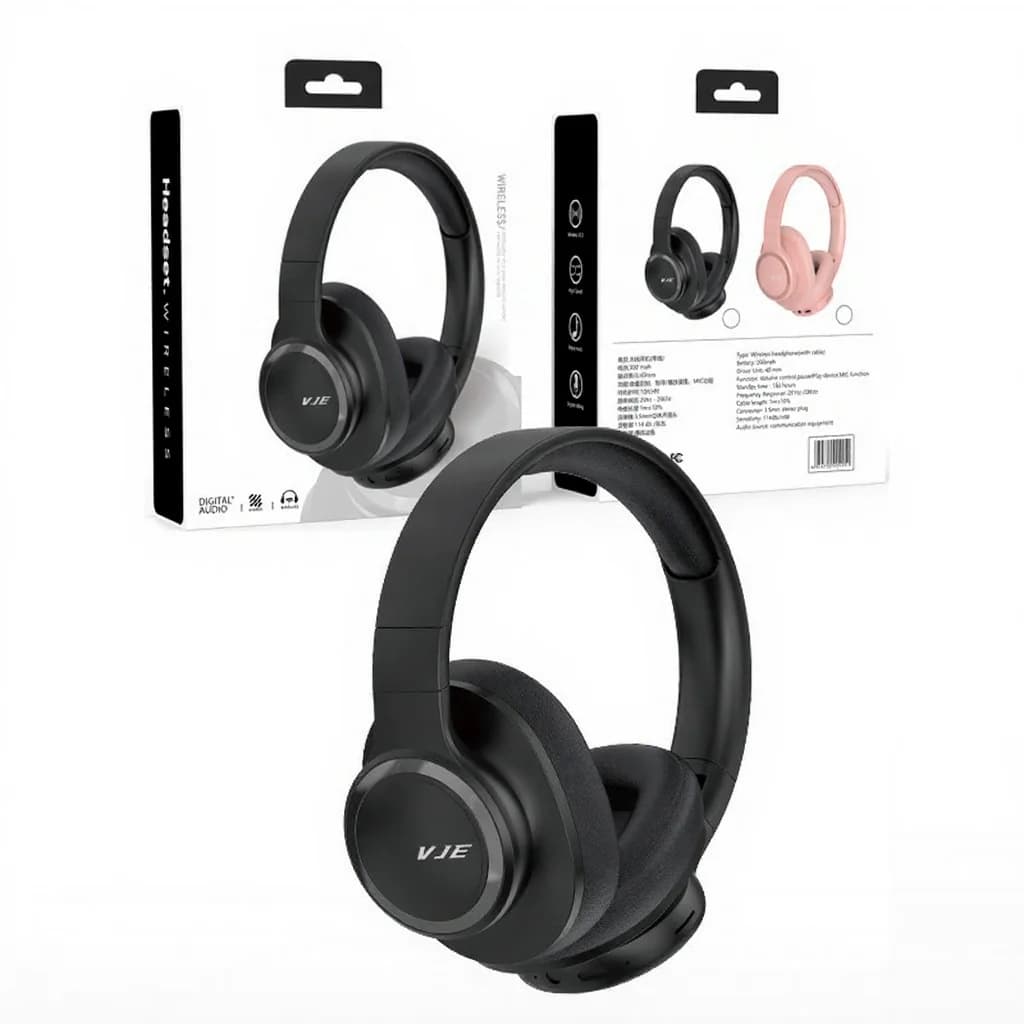 Wireless Over-Ear Headphones with Long Battery Life and Bluetooth 5.4