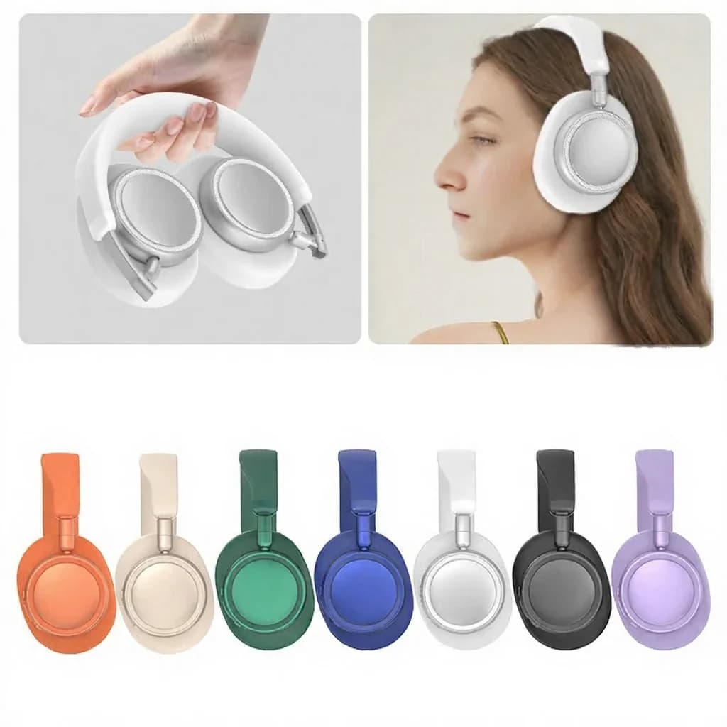 Over-Ear Wireless Bluetooth Headphones with Deep Bass and Type-C Charging
