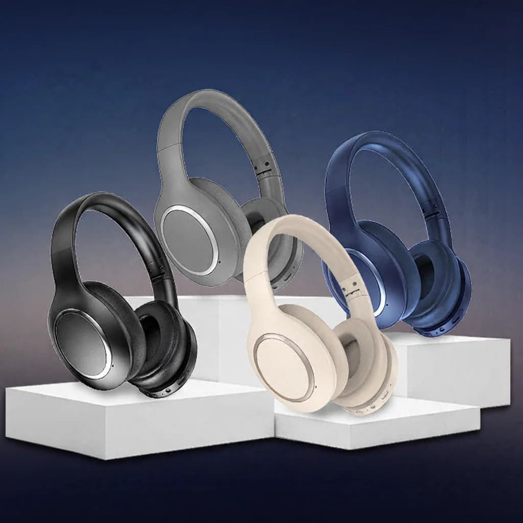 Over-Ear Bluetooth Headphones with Active Noise Cancelling and Long Battery Life