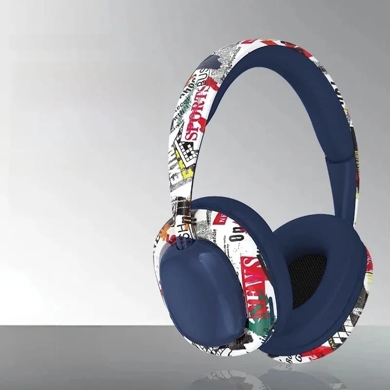 Over-Ear Bluetooth Headphones with Deep Bass and Wireless Connectivity