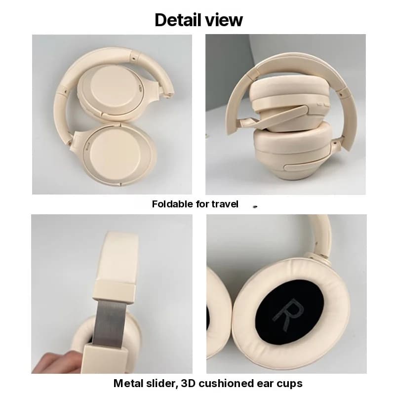 Over-Ear Wireless Bluetooth Headphones with Active Noise Cancelling