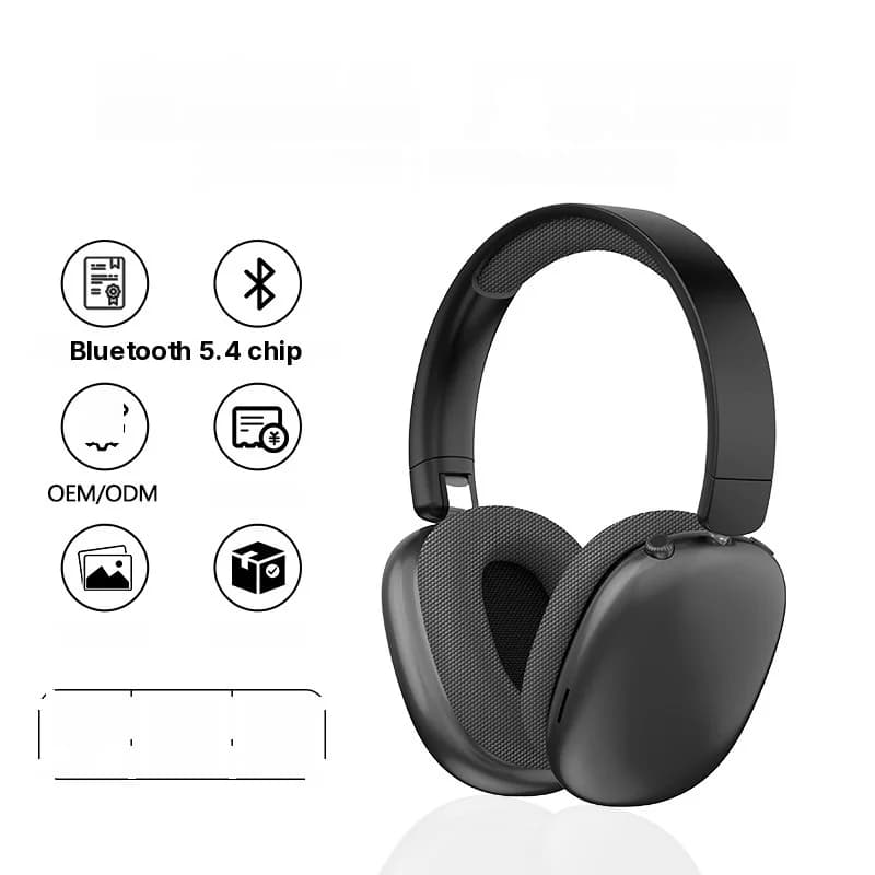 Over-Ear Wireless Bluetooth Headphones with FM Radio and TF Card Slot