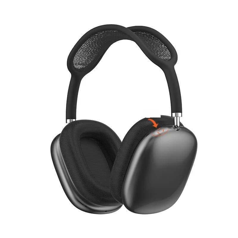 Bluetooth 5.4 Over-Ear Headphones with Rotary Knob and FM Radio