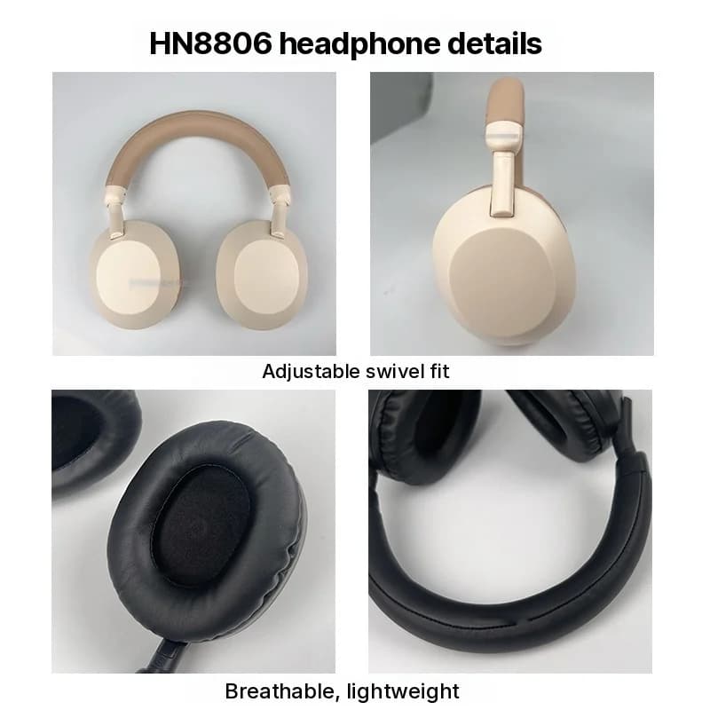 Wireless Bluetooth Over-Ear Headphones with Deep Bass and Mic