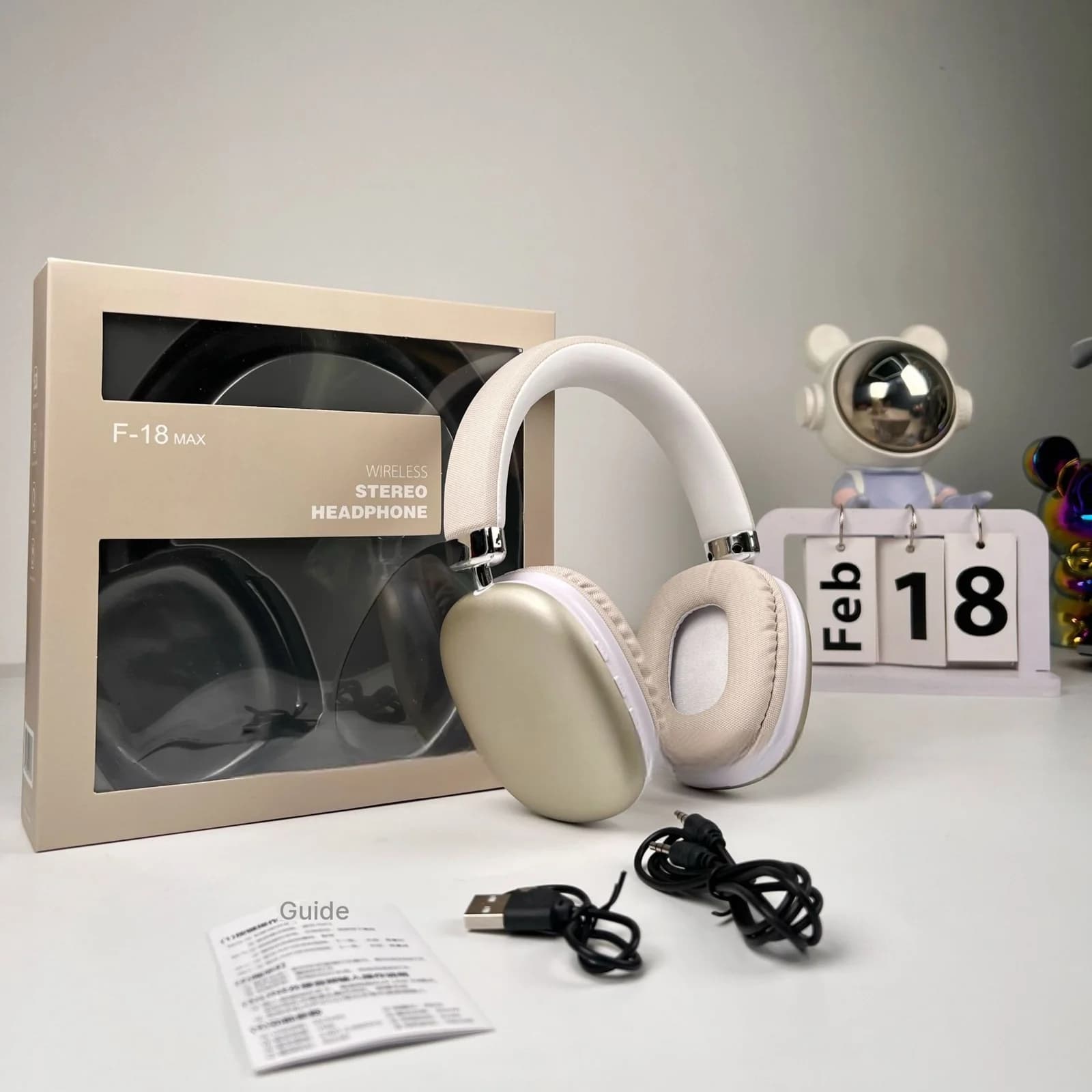 Wireless Over-Ear Headphones with Bluetooth 5.4 and Long Battery Life