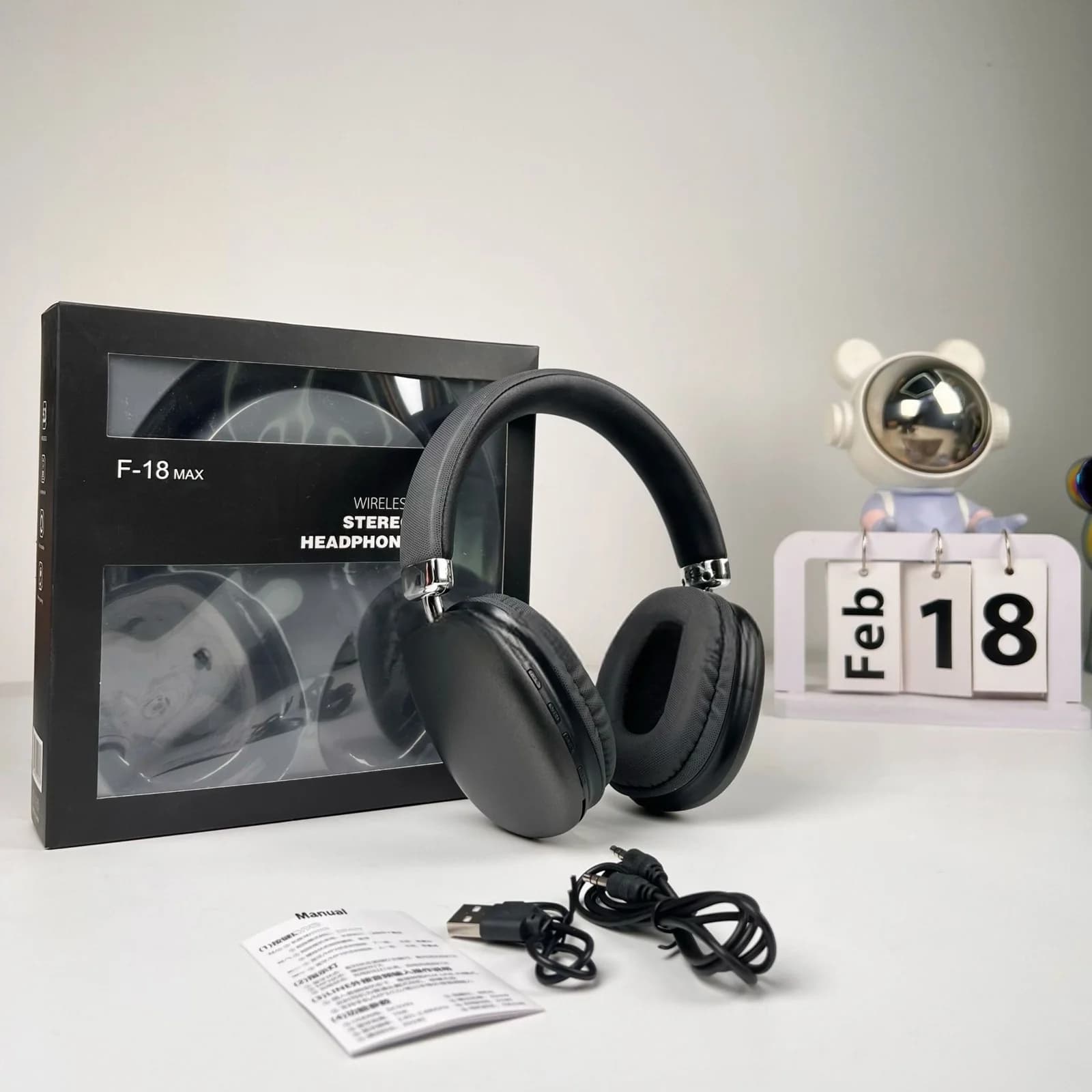 Wireless Over-Ear Headphones with Bluetooth 5.4 and Long Battery Life