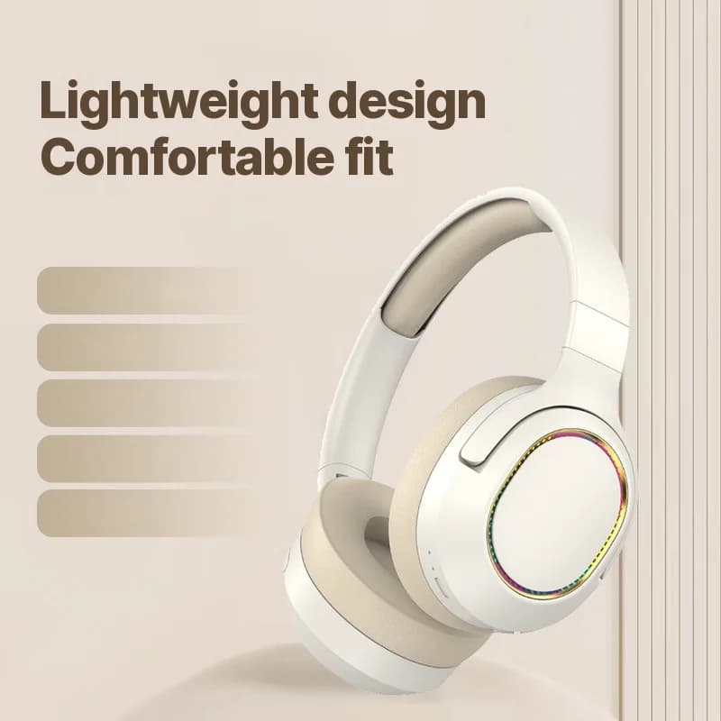 RGB Gaming Headphones Wireless Bluetooth Over-Ear Stereo Headset