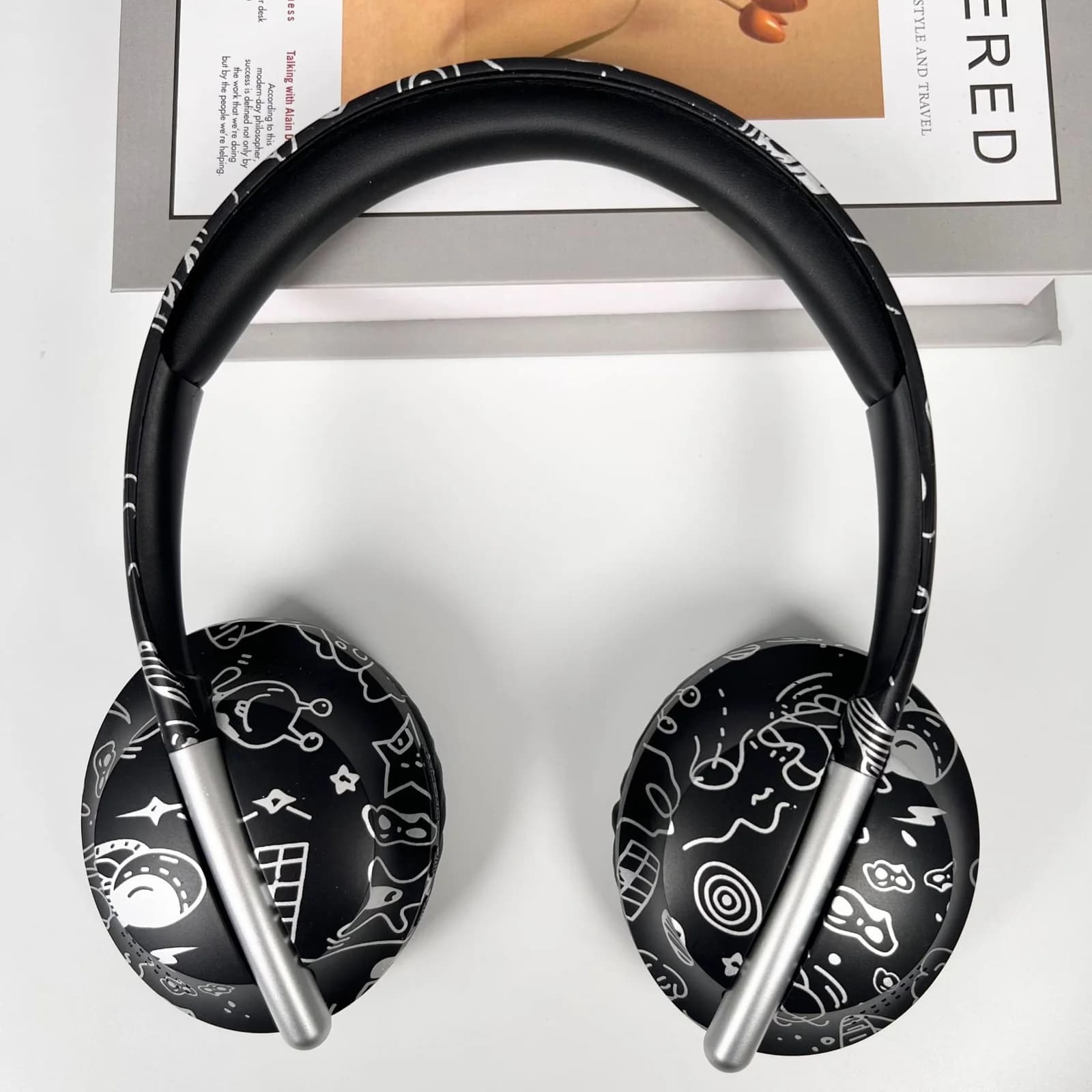 Over-Ear Bluetooth Headphones with TF Card Slot and Wireless Connectivity