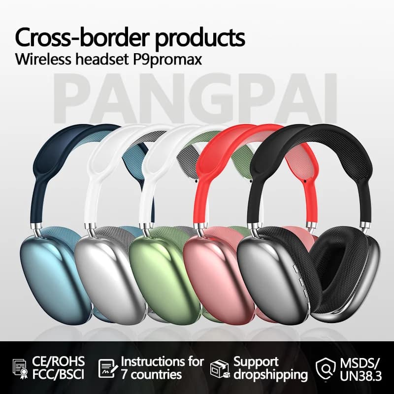 Wireless Bluetooth Over-Ear Headphones with FM Radio and TF Card Slot