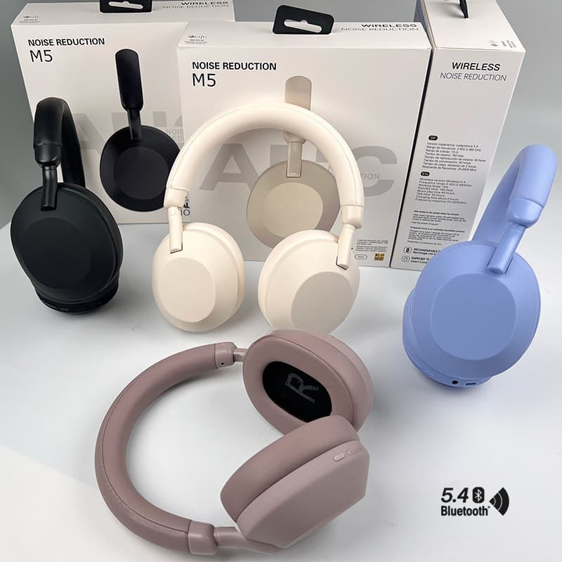 Active Noise Cancelling Wireless Bluetooth Headphones Over Ear Stereo