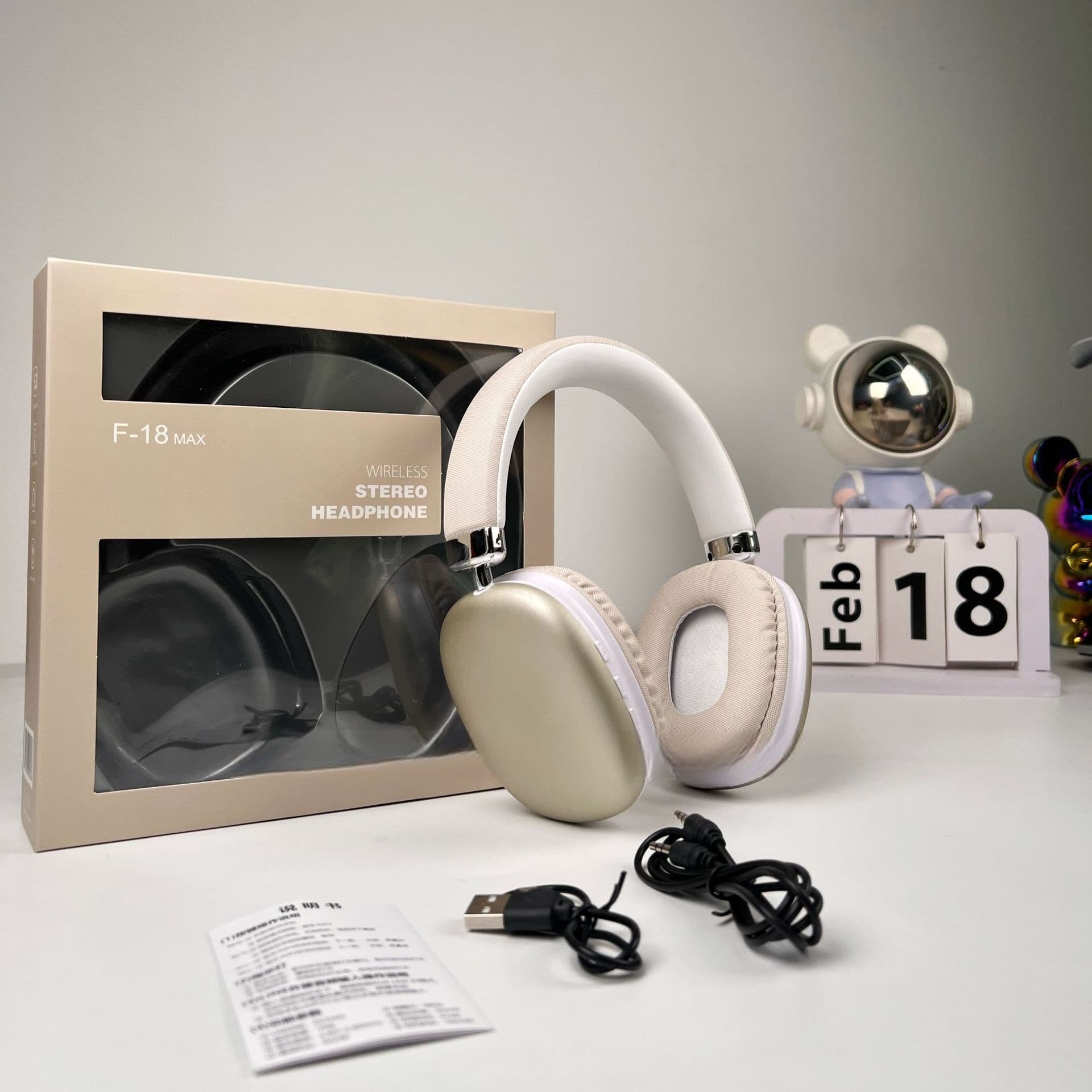 Wireless Over-Ear Headphones with Bluetooth 5.4 and Long Battery Life