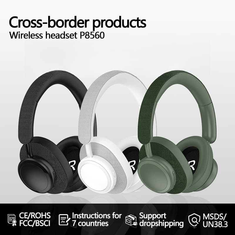 Wireless Over-Ear Headphones with Deep Bass and Long Battery Life