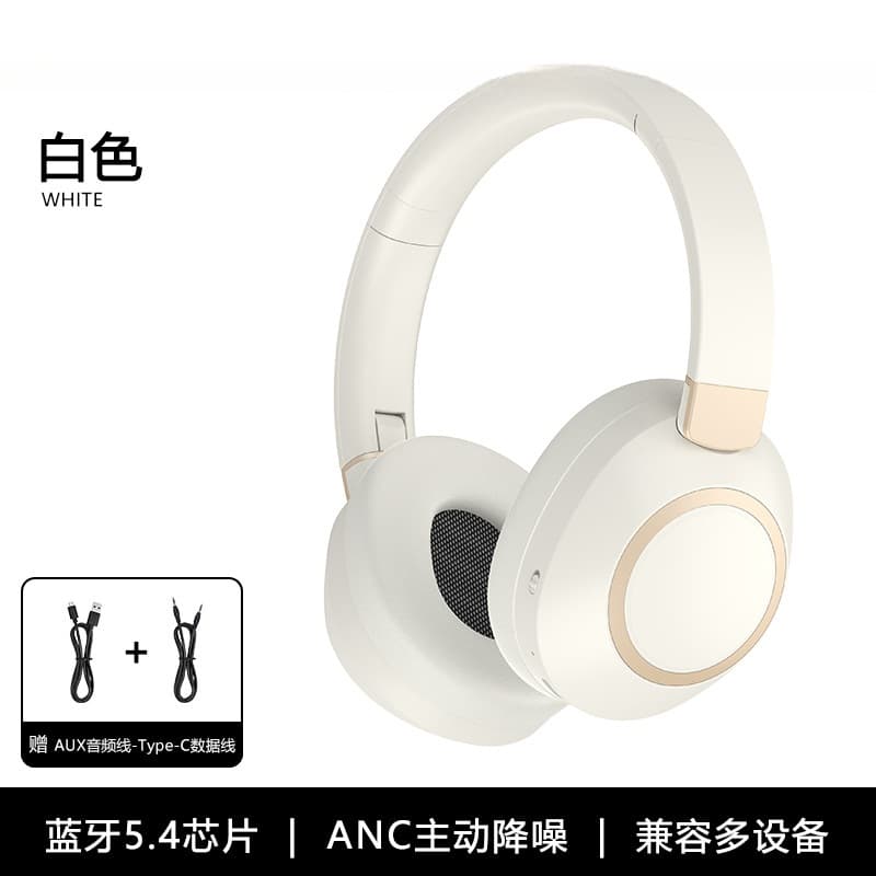 Active Noise Cancelling Wireless Bluetooth Headphones Over-Ear Stereo