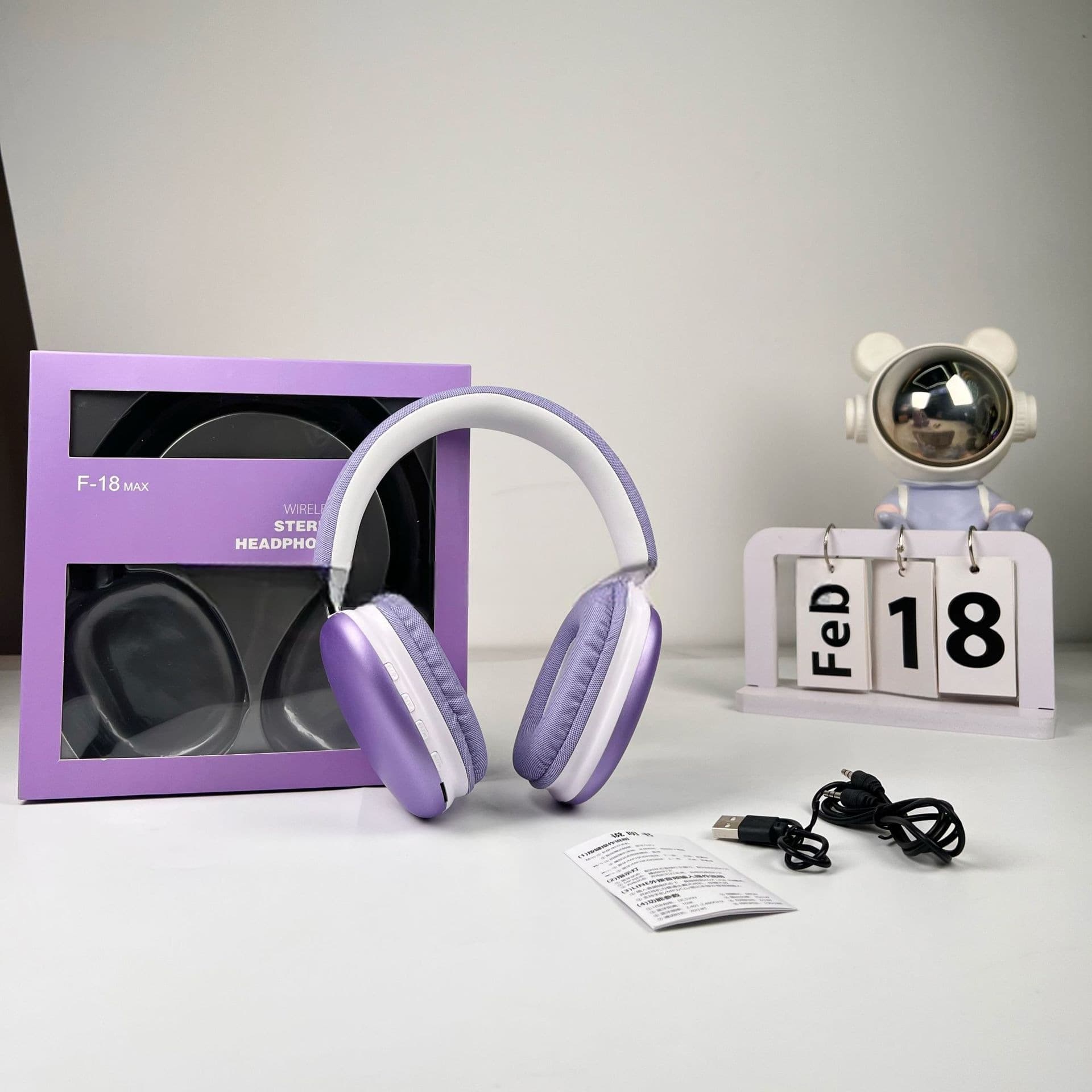 Wireless Over-Ear Headphones with Bluetooth 5.4 and Long Battery Life