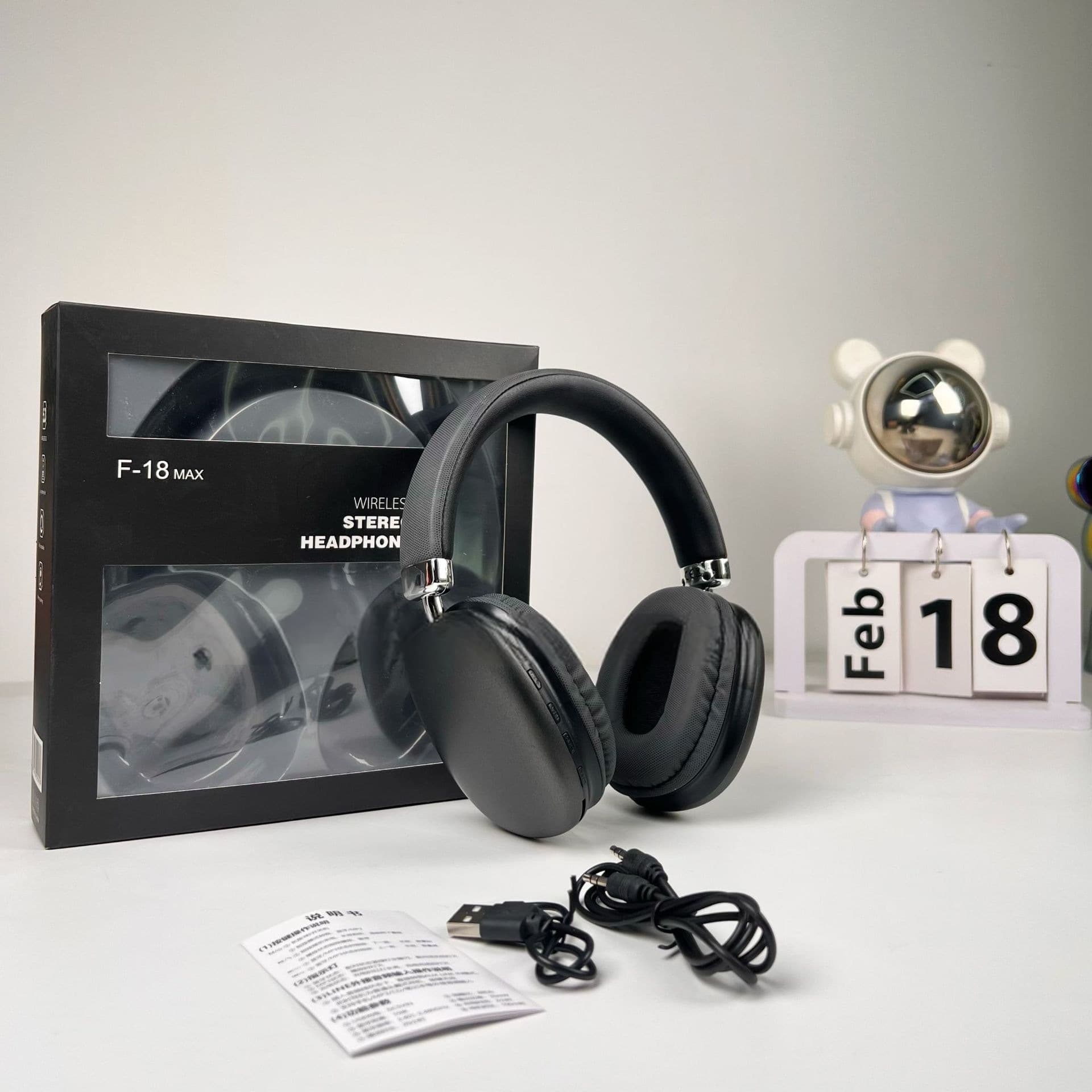Wireless Over-Ear Headphones with Bluetooth 5.4 and Long Battery Life